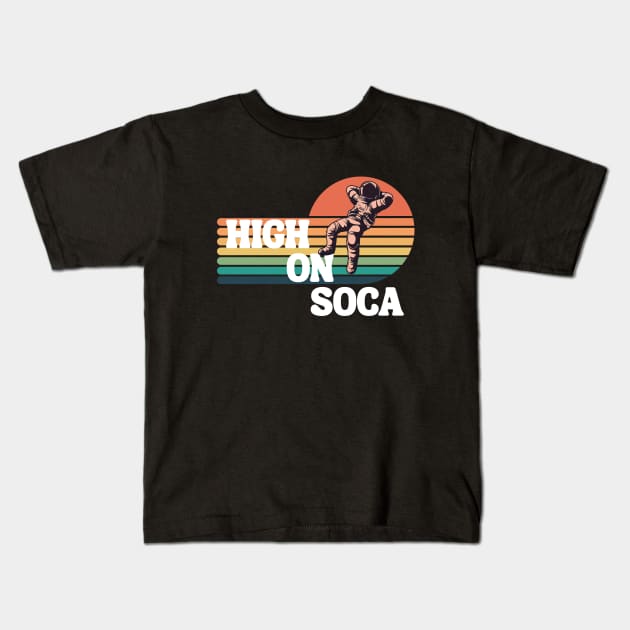 High on Soca Astronaut Kids T-Shirt by FTF DESIGNS